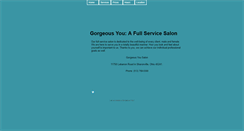 Desktop Screenshot of gorgeousyou.net