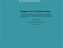 Tablet Screenshot of gorgeousyou.net